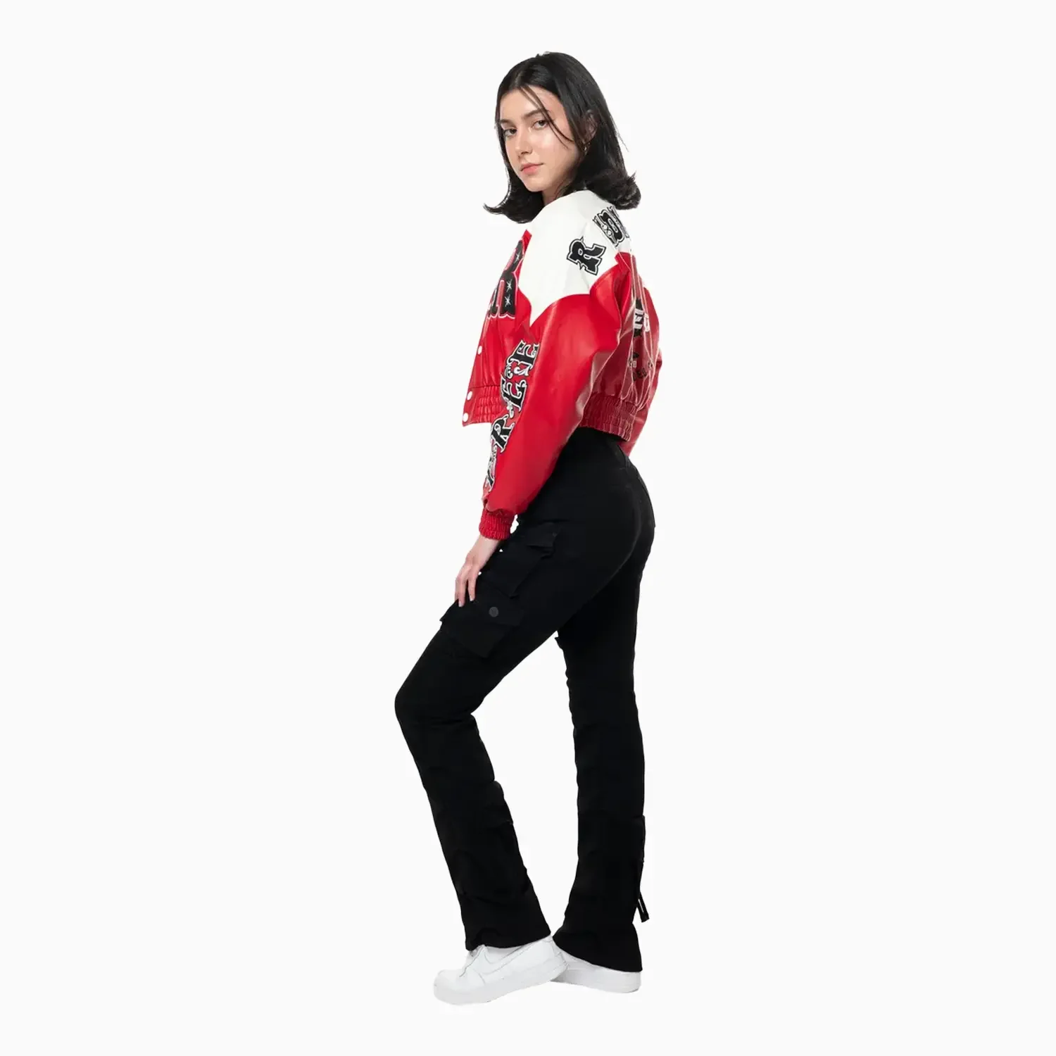 Women's High Rise Cargo Stack Jean Pant - Image 7