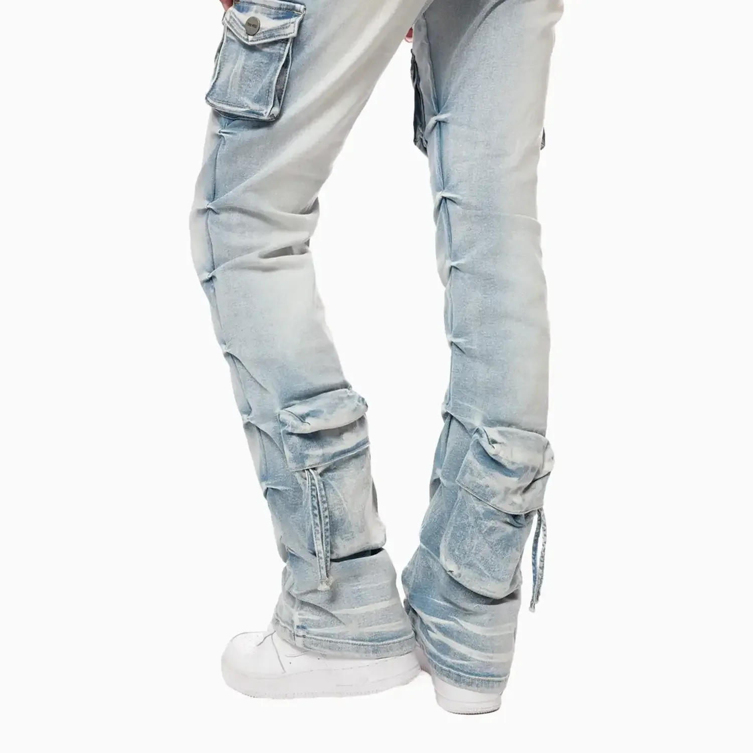 Women's High Rise Cargo Stack Jean Pant - Image 9