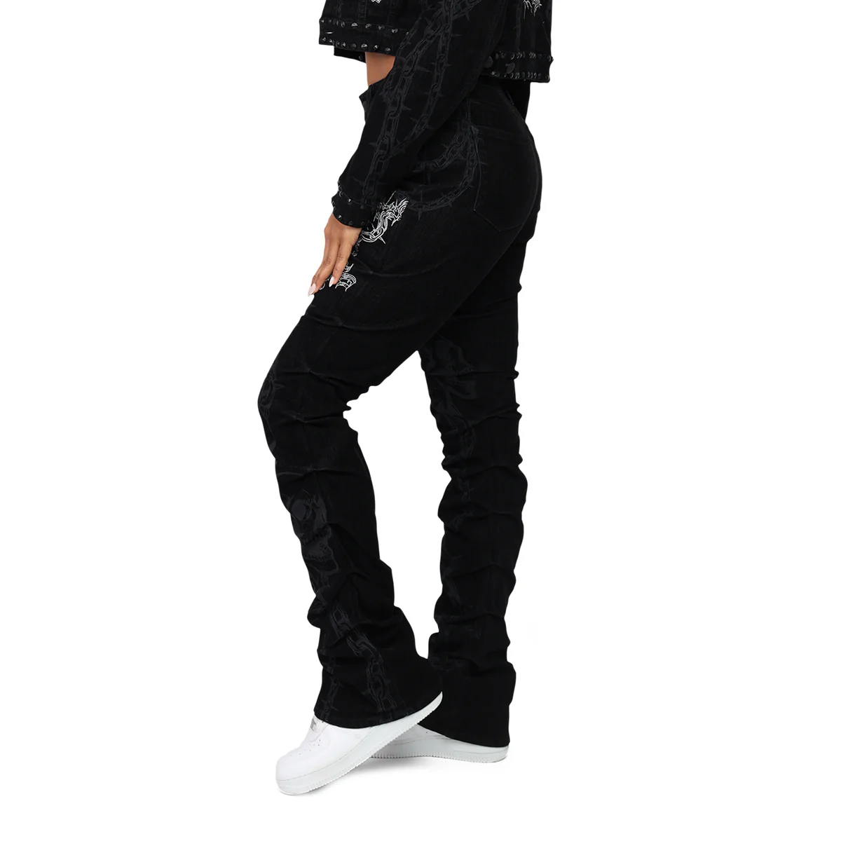 Women's High Rise Flocking Outfit - Image 6