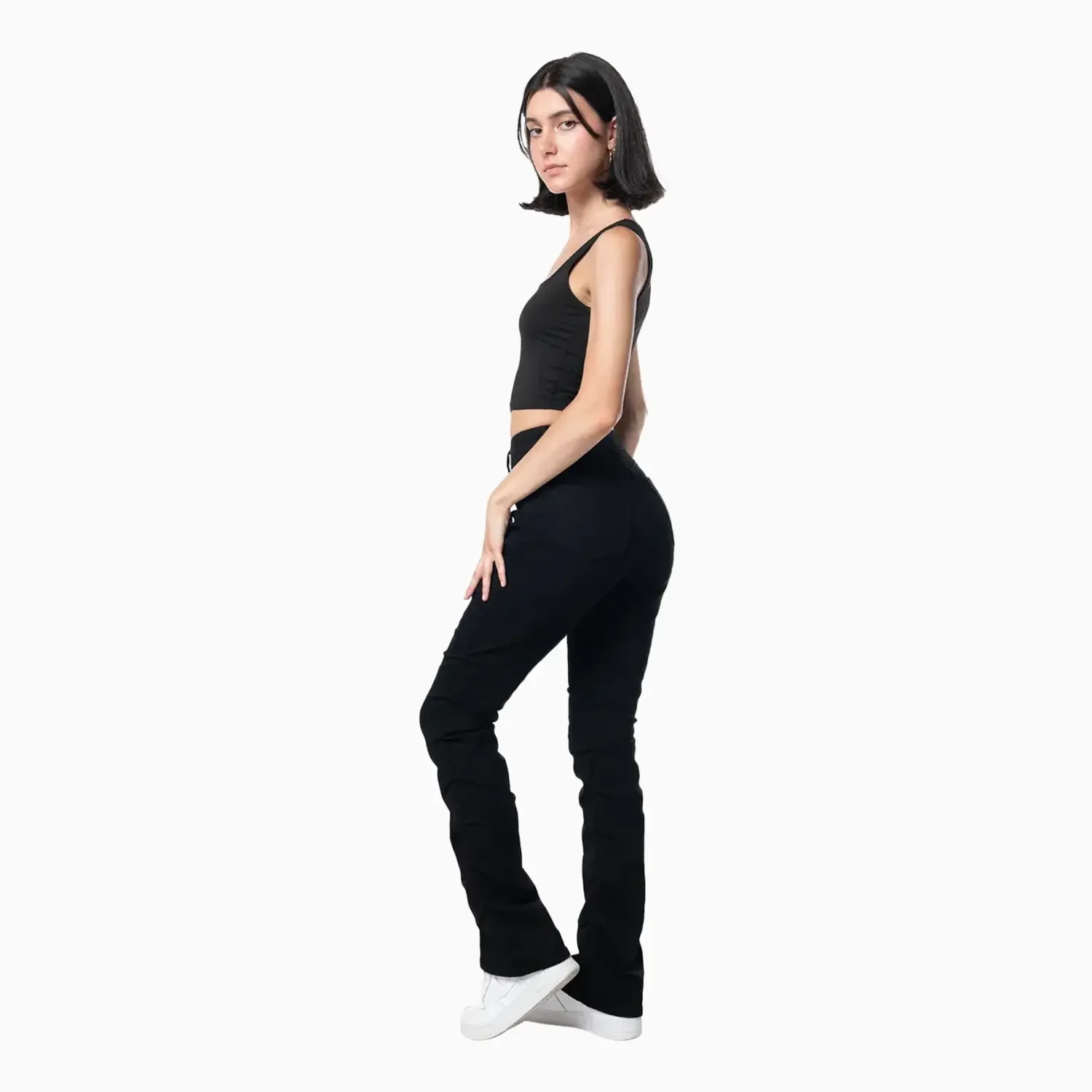 Women's High Rise Rip Off Stack Jeans - Image 9
