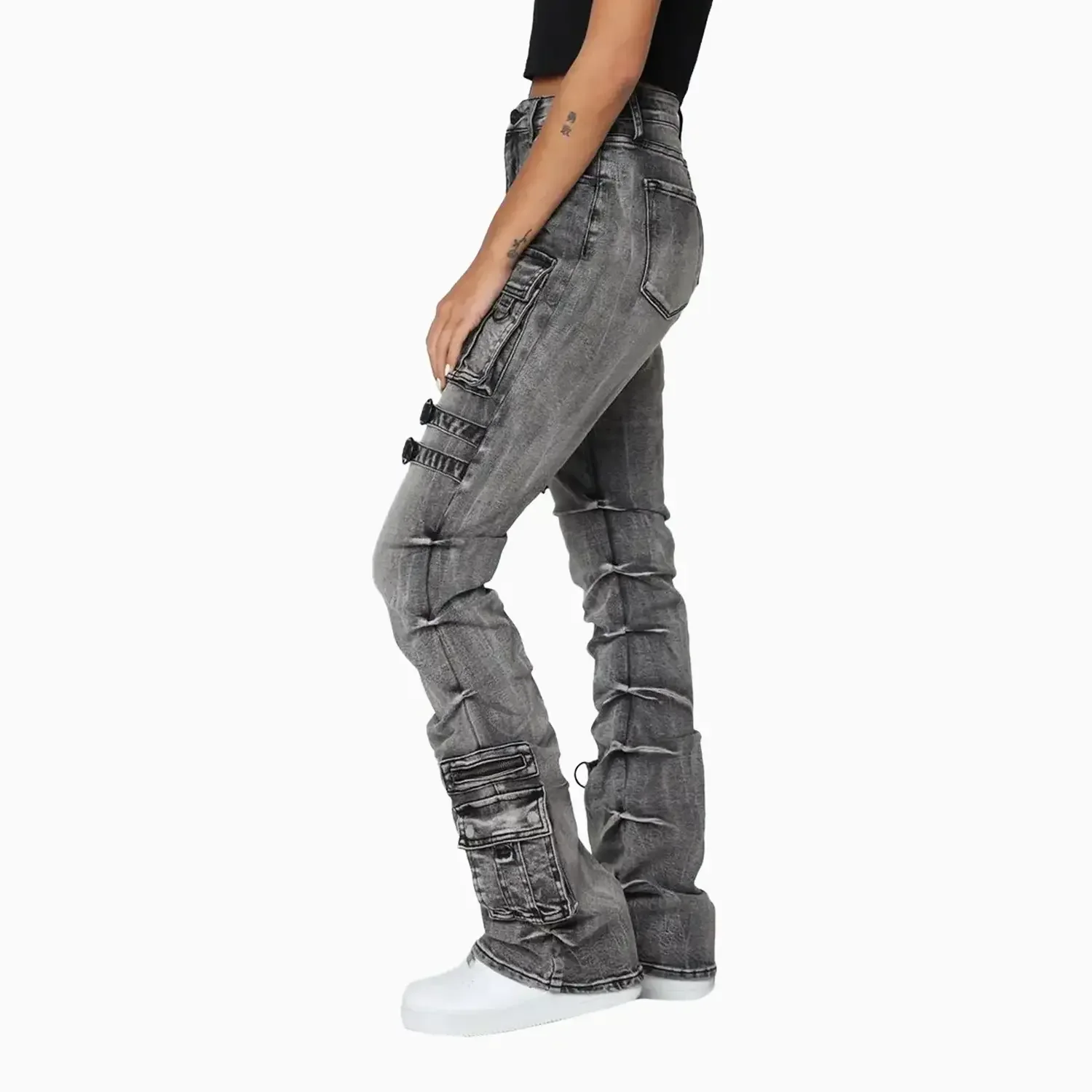 Women's High Rise Stacked Side Pinching Pant - Image 6