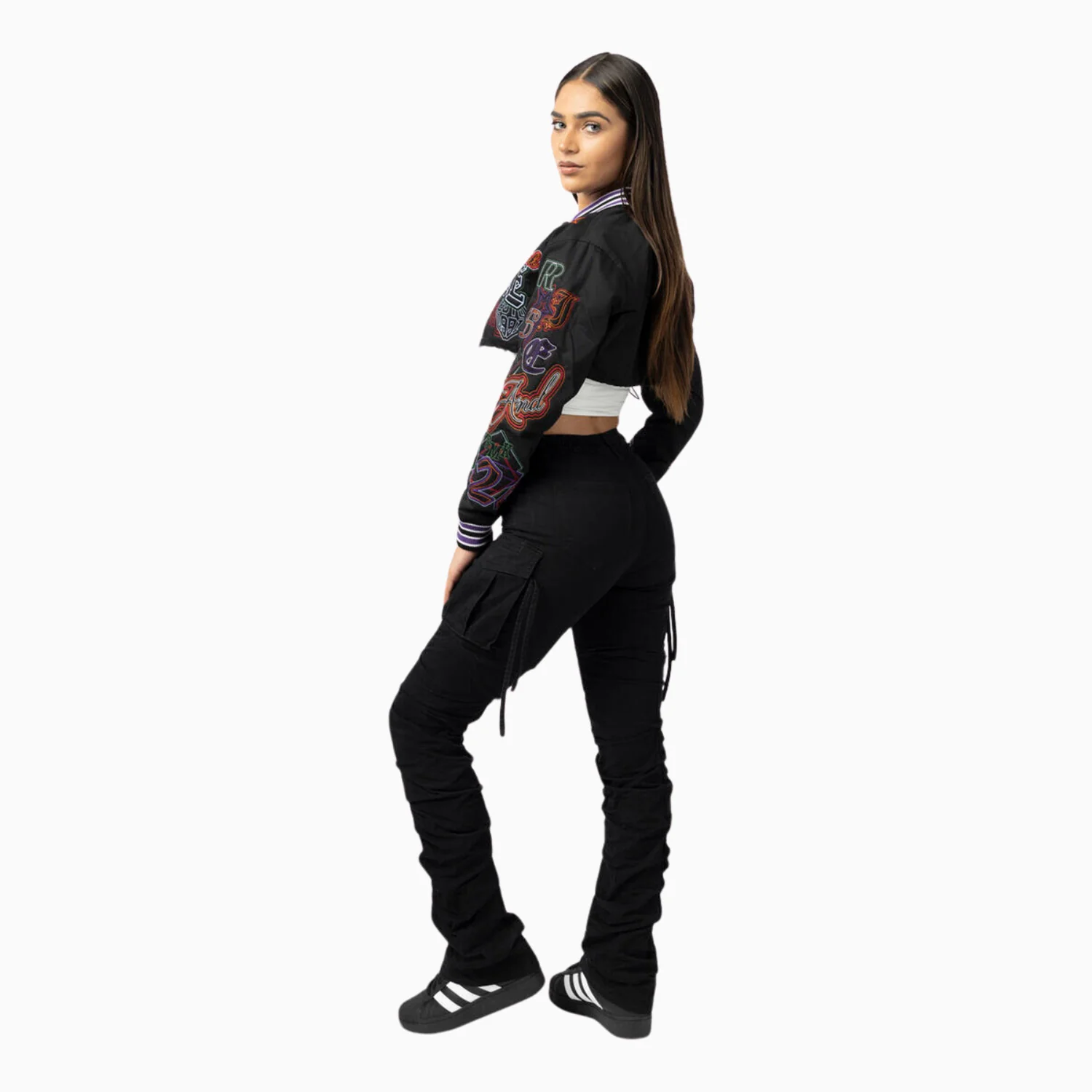 Women's Multi Embroidery Light Twill Outfit - Image 6