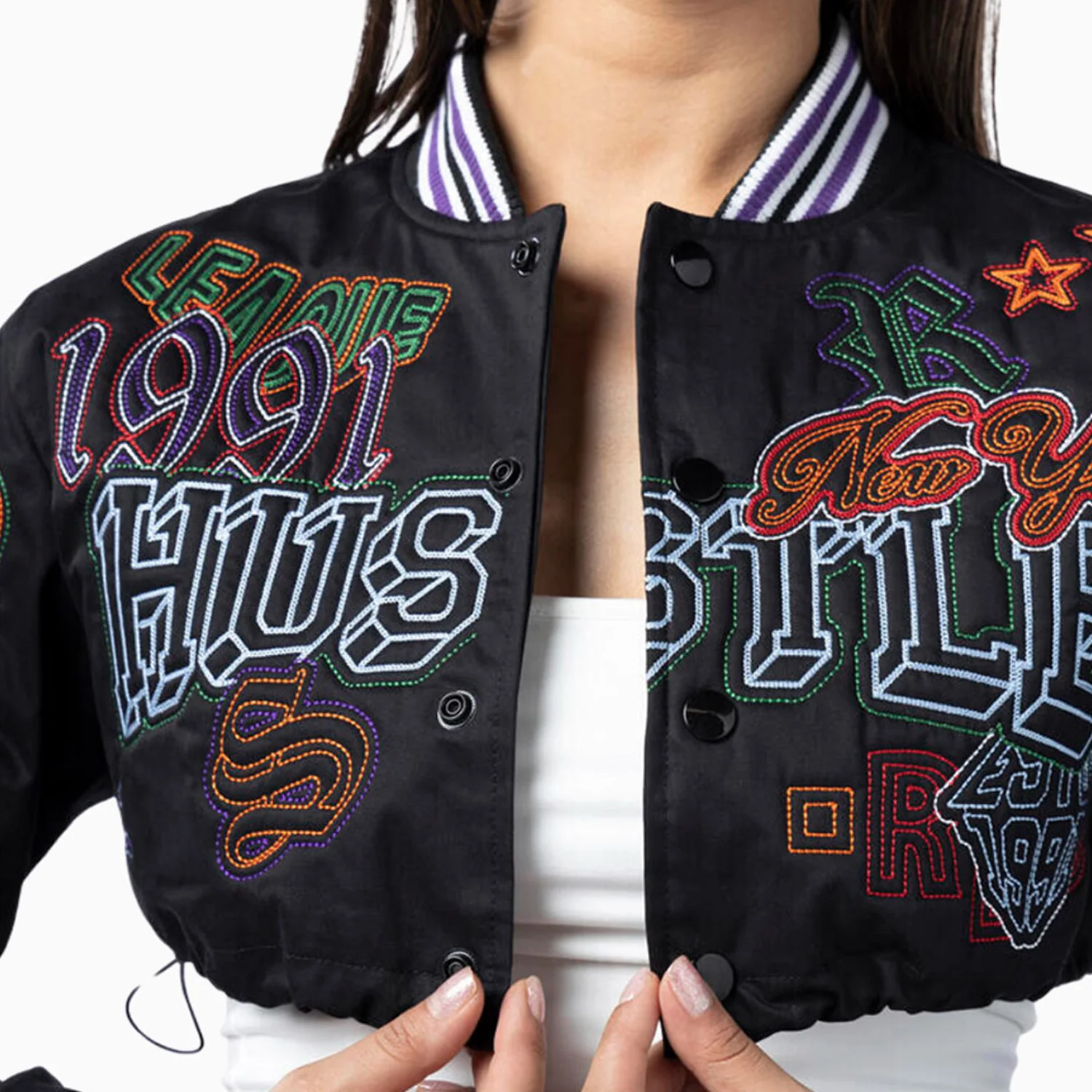 Women's Multi Embroidery Light Twill Outfit - Image 7