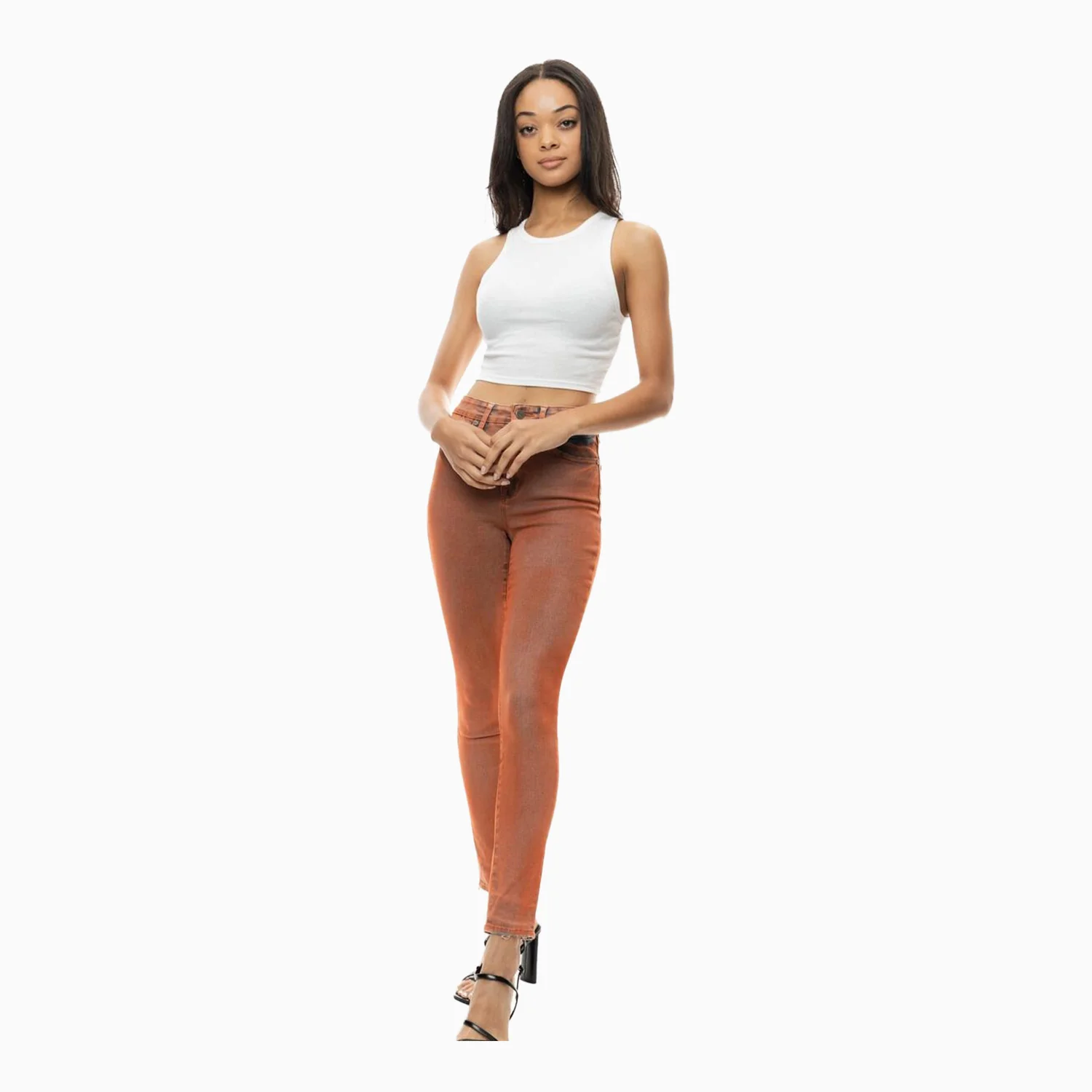 Women's Over Spray Fashion Slim Denim Pant - Image 2
