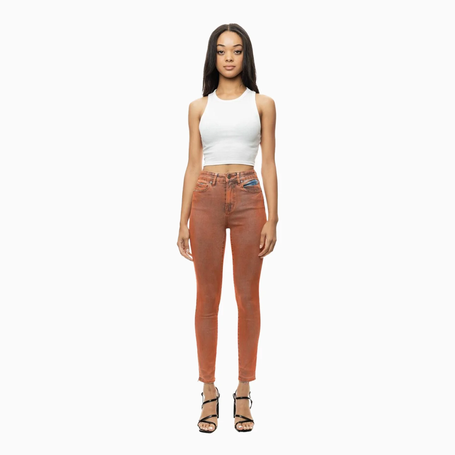 Women's Over Spray Fashion Slim Denim Pant - Image 7