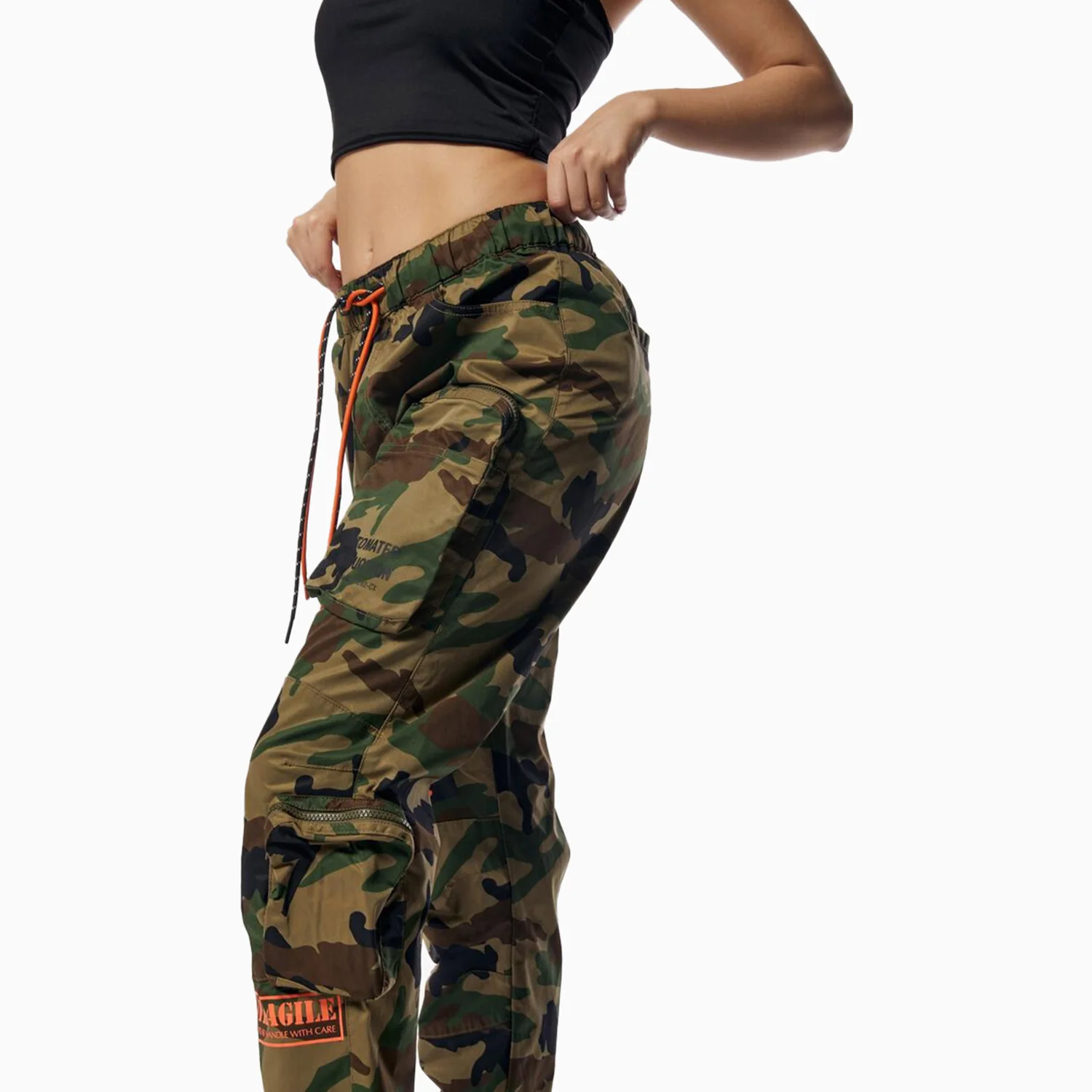 Women's Relaxed Utility Cropped Windbreaker Outfit - Image 11