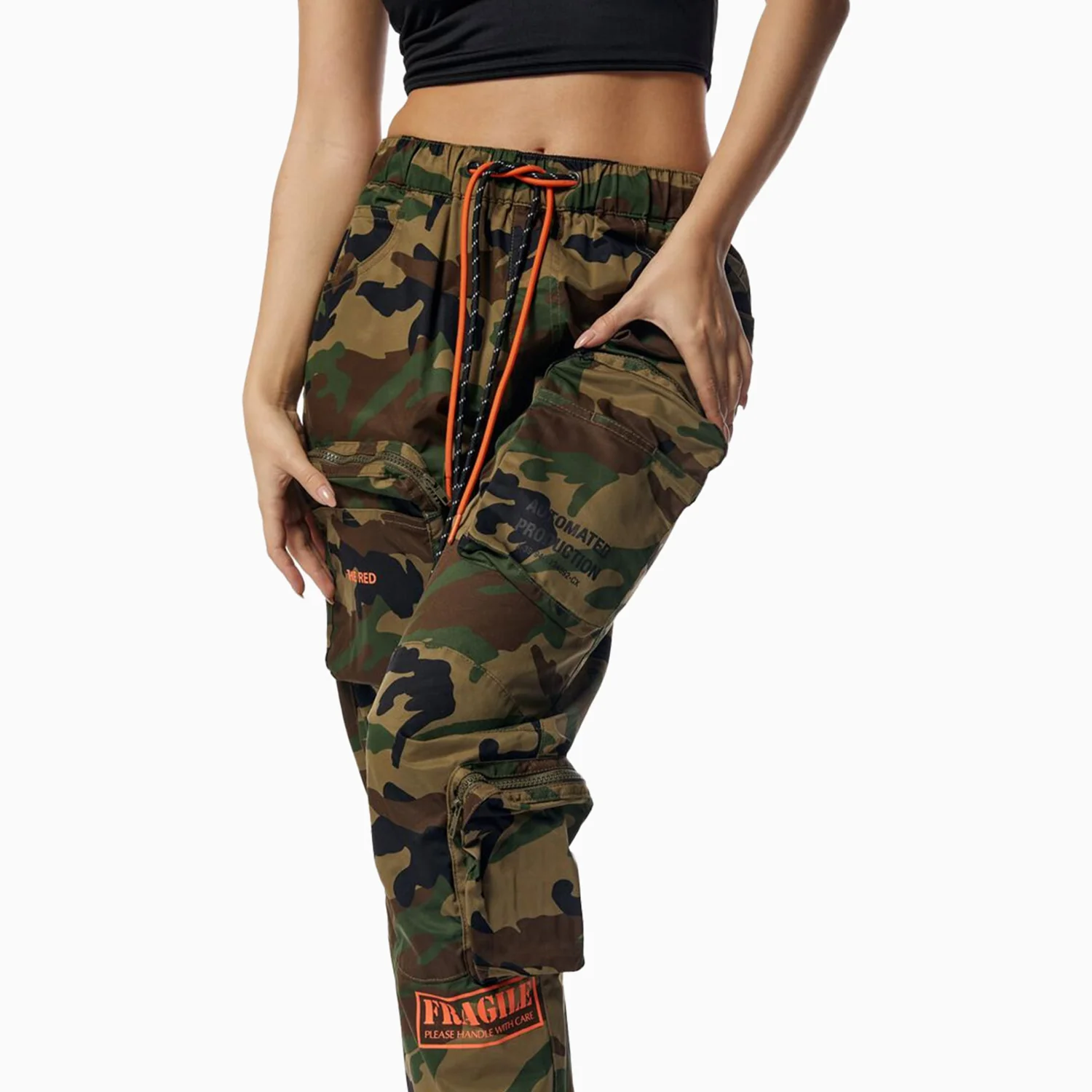 Women's Relaxed Utility Cropped Windbreaker Outfit - Image 12