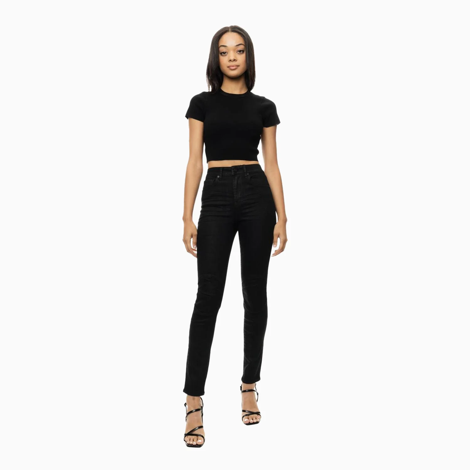 Women's Sunny Moto Wax Coated Skinny Denim Pant - Image 3