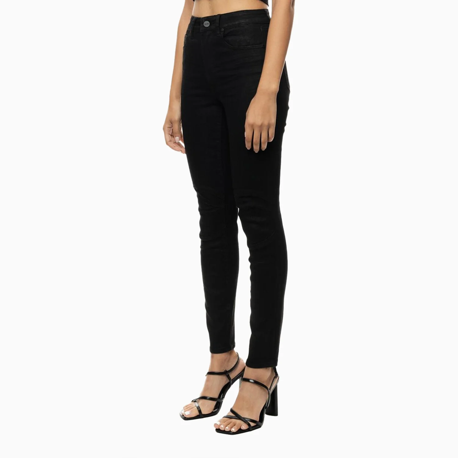 Women's Sunny Moto Wax Coated Skinny Denim Pant - Image 5