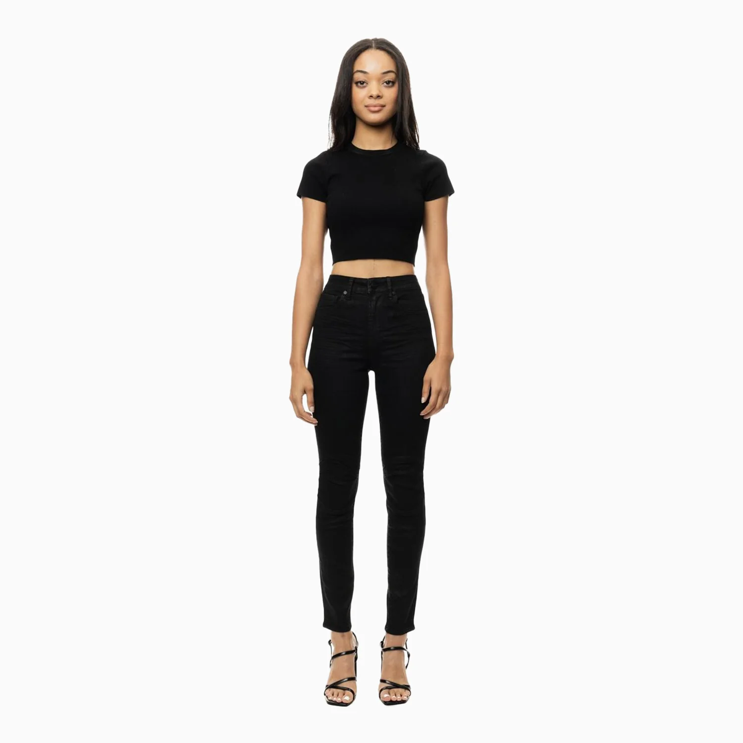 Women's Sunny Moto Wax Coated Skinny Denim Pant - Image 6