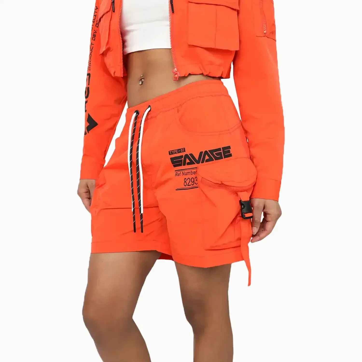 Women's Utility Nylon Printed Outfit - Image 3