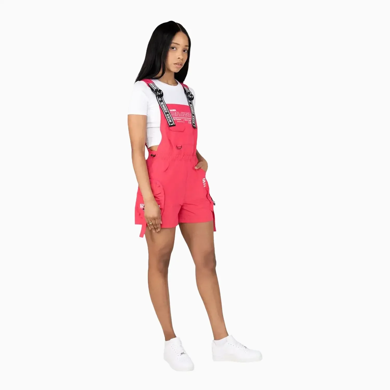 Women's Utility Windbreaker Shortalls - Image 3