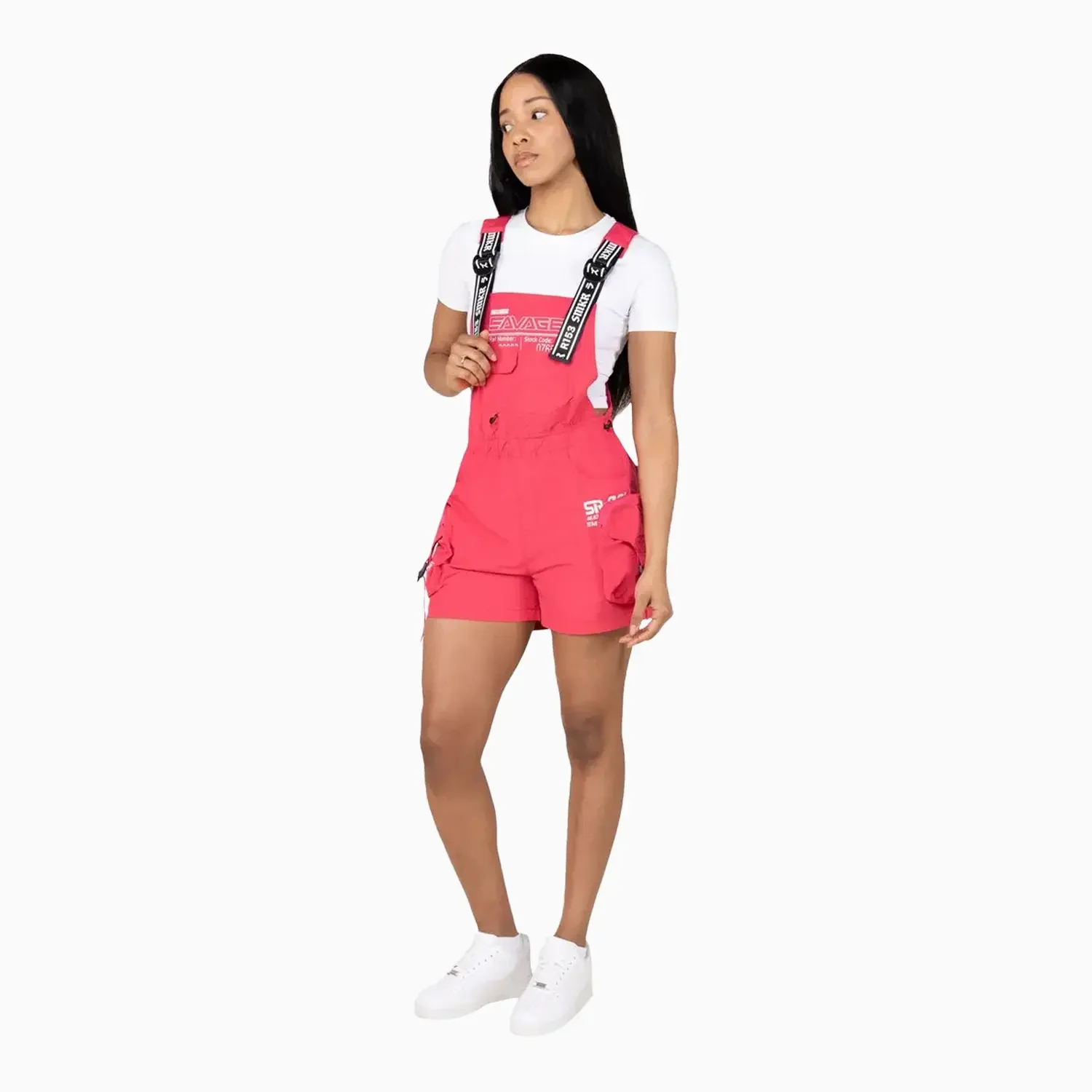 Women's Utility Windbreaker Shortalls - Image 4