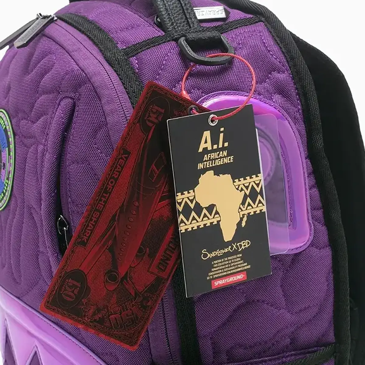 AI Quilted Iridescent Backpack - Image 5