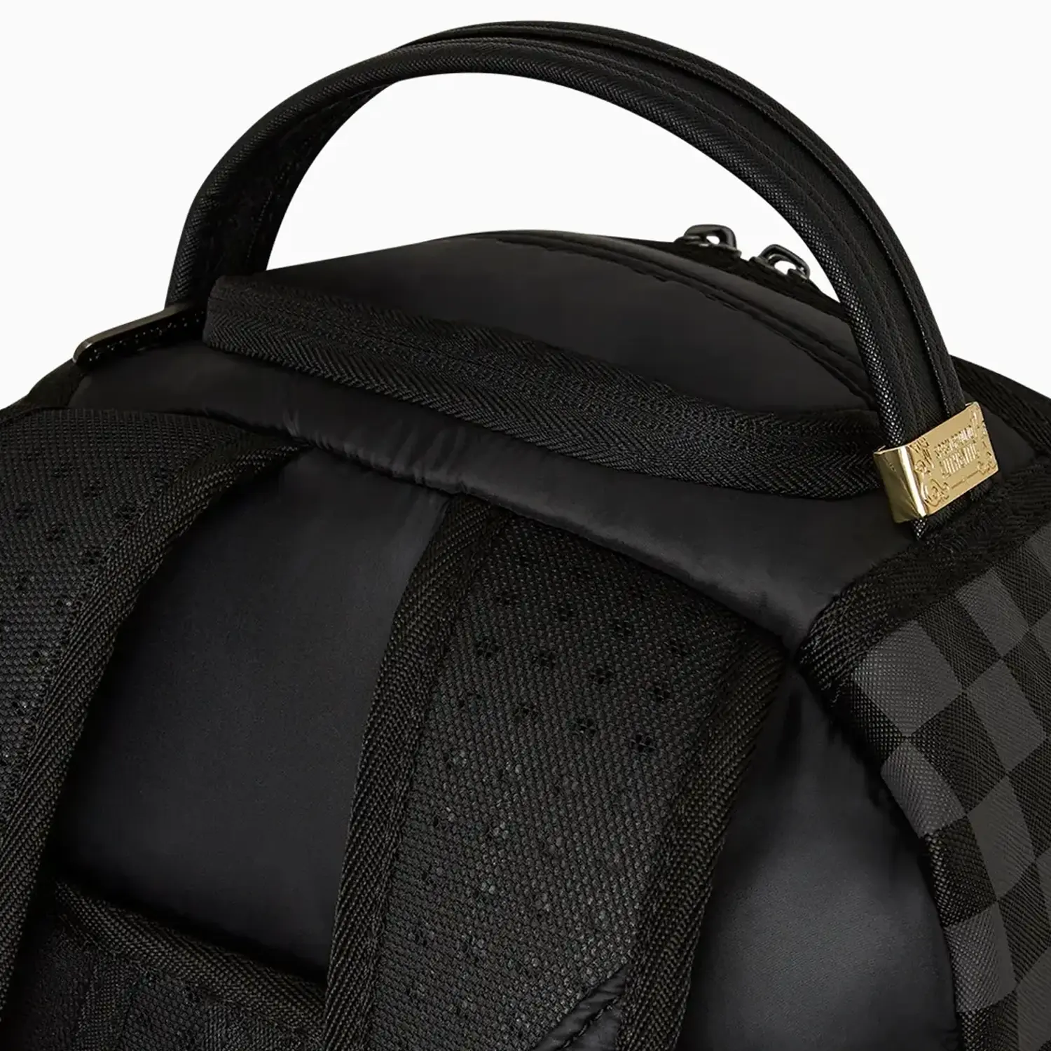 Black Puffer Check Backpack - Image 10