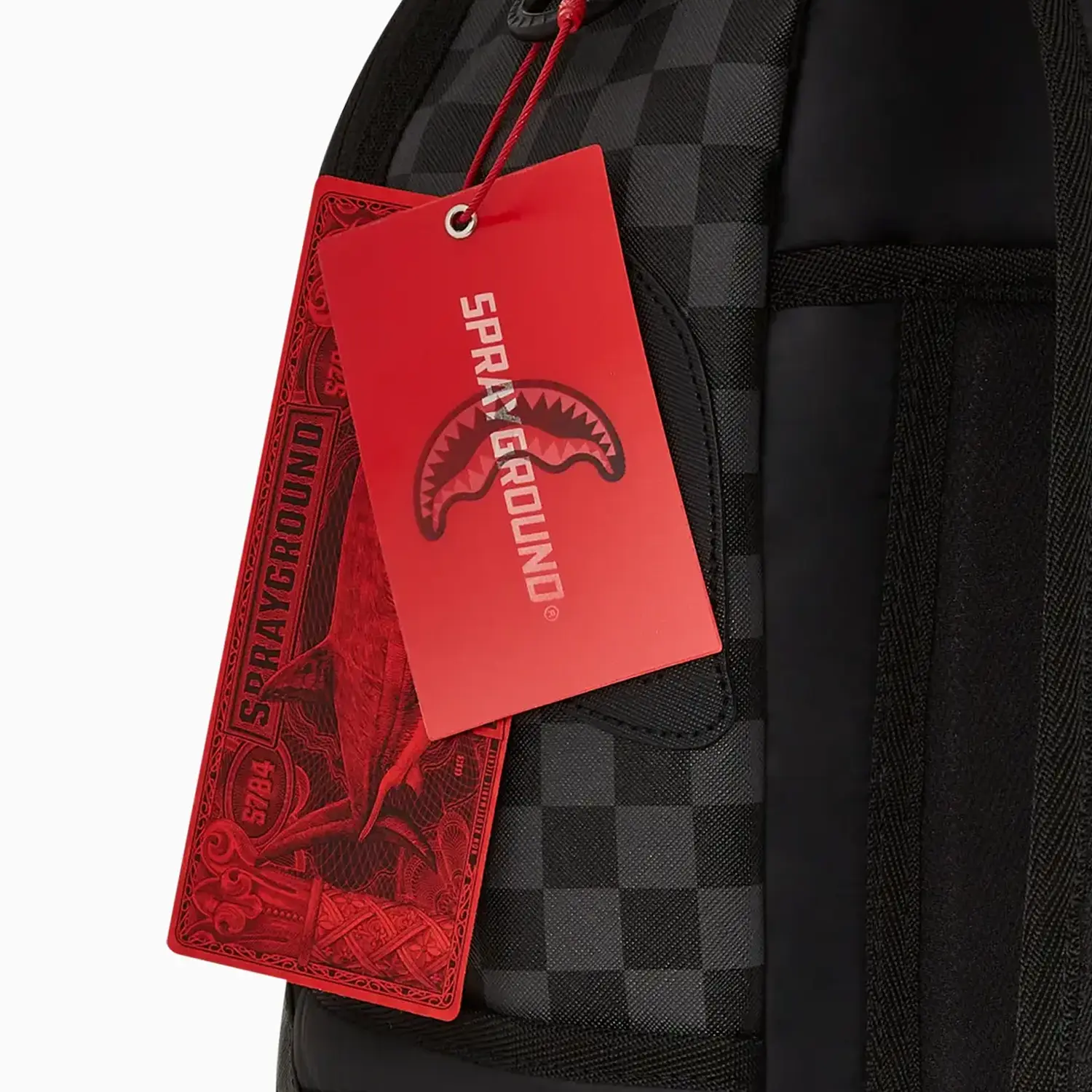 Black Puffer Check Backpack - Image 8