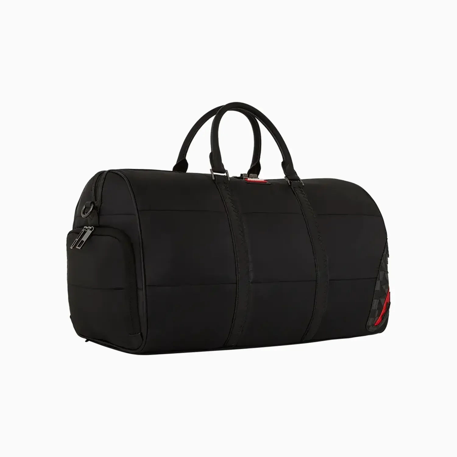 Black Puffer Check Duffle - Image 5