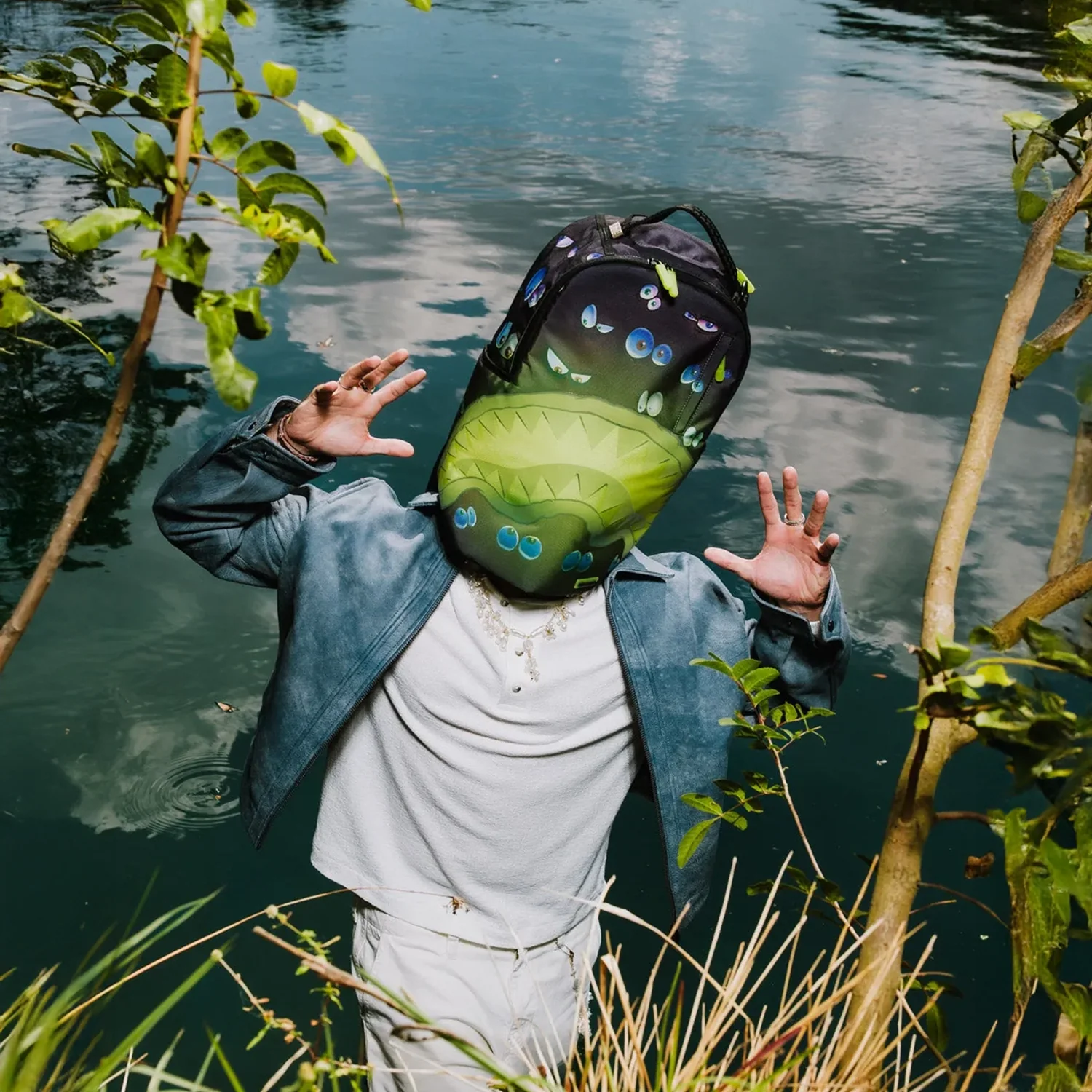 Eyes On You Glow In The Dark Effect Dlxr Backpack - Image 2