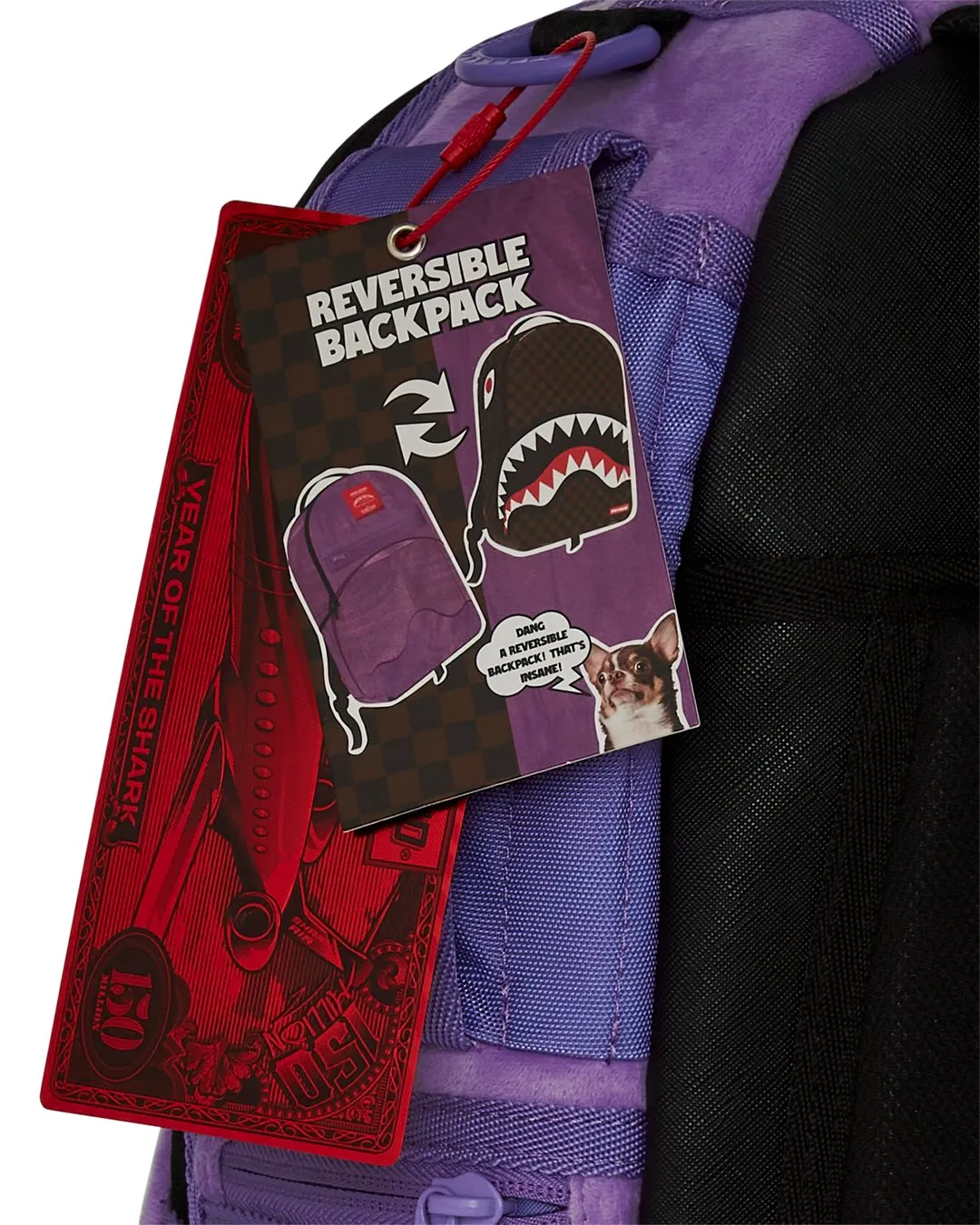 Inverted Shark Pocket Backpack - Image 12