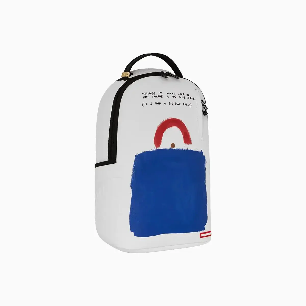 Keith Haring Embossed Shark Handbag Print Backpack - Image 3