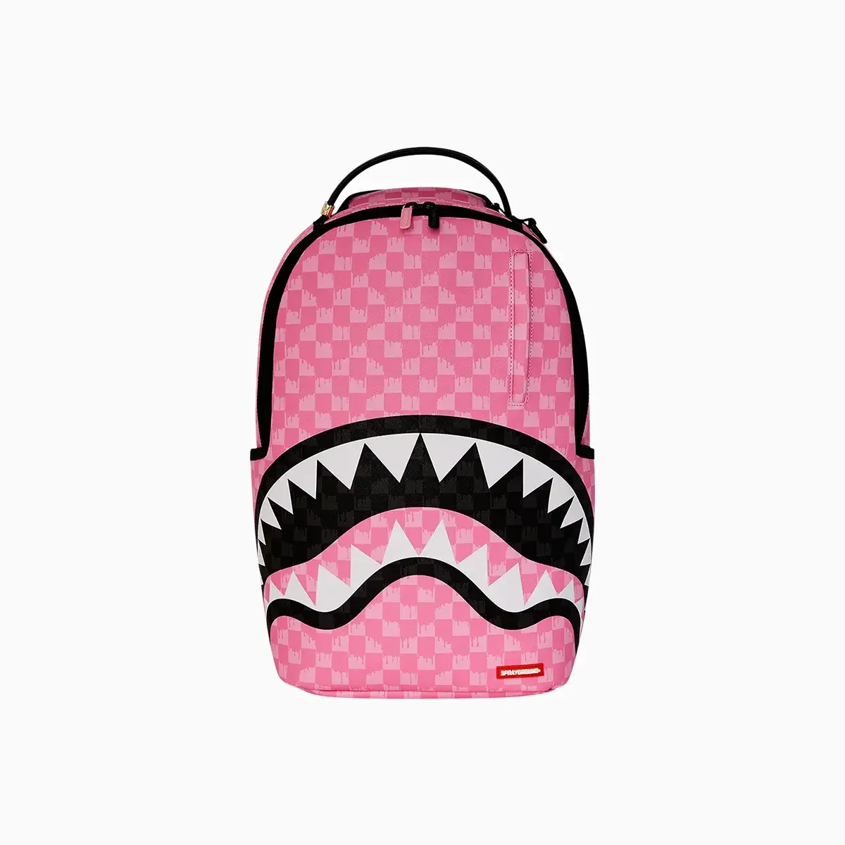 Pink And Black Drip Check Dlxsv Backpack