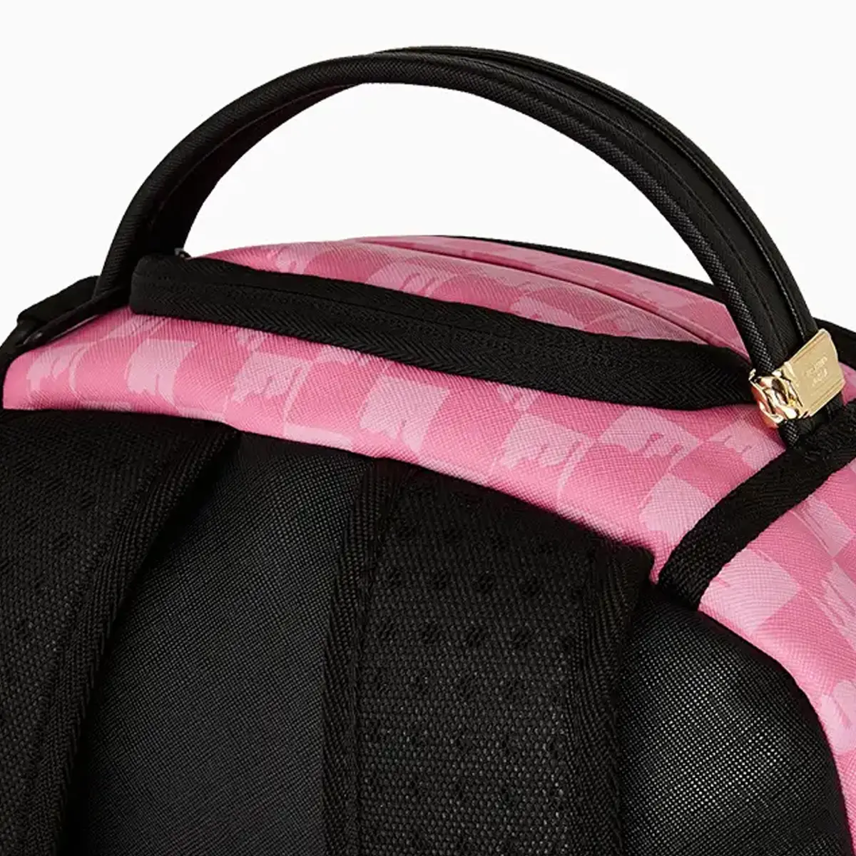 Pink And Black Drip Check Dlxsv Backpack - Image 8