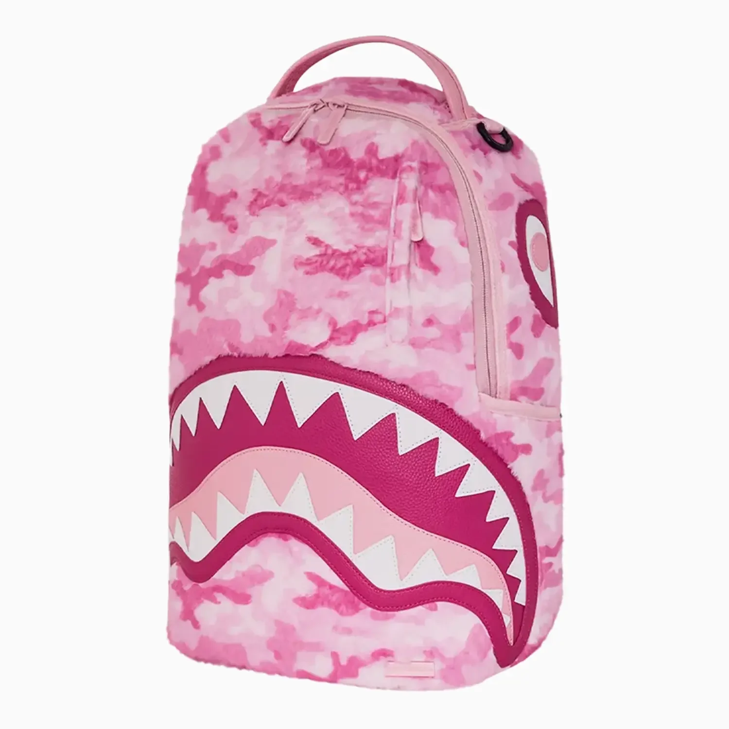 Pink Camo Faux Fur DLXSV Backpack - Image 4