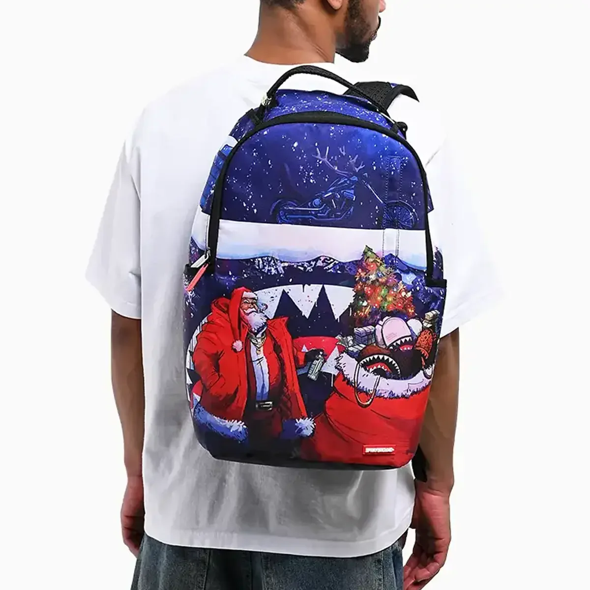 Santa Sketchy Paint Backpack - Image 3