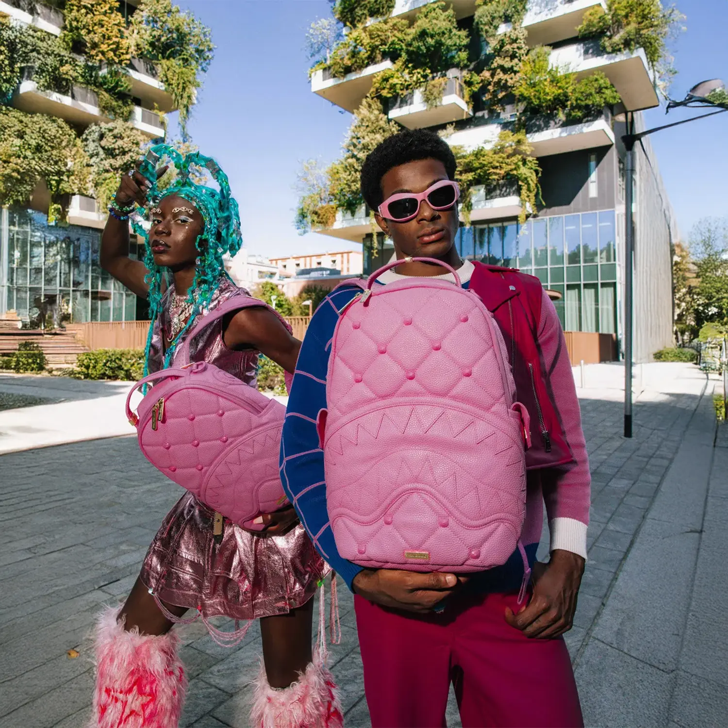 Sorbet Stunna Bear Stud Backpack - Image 4