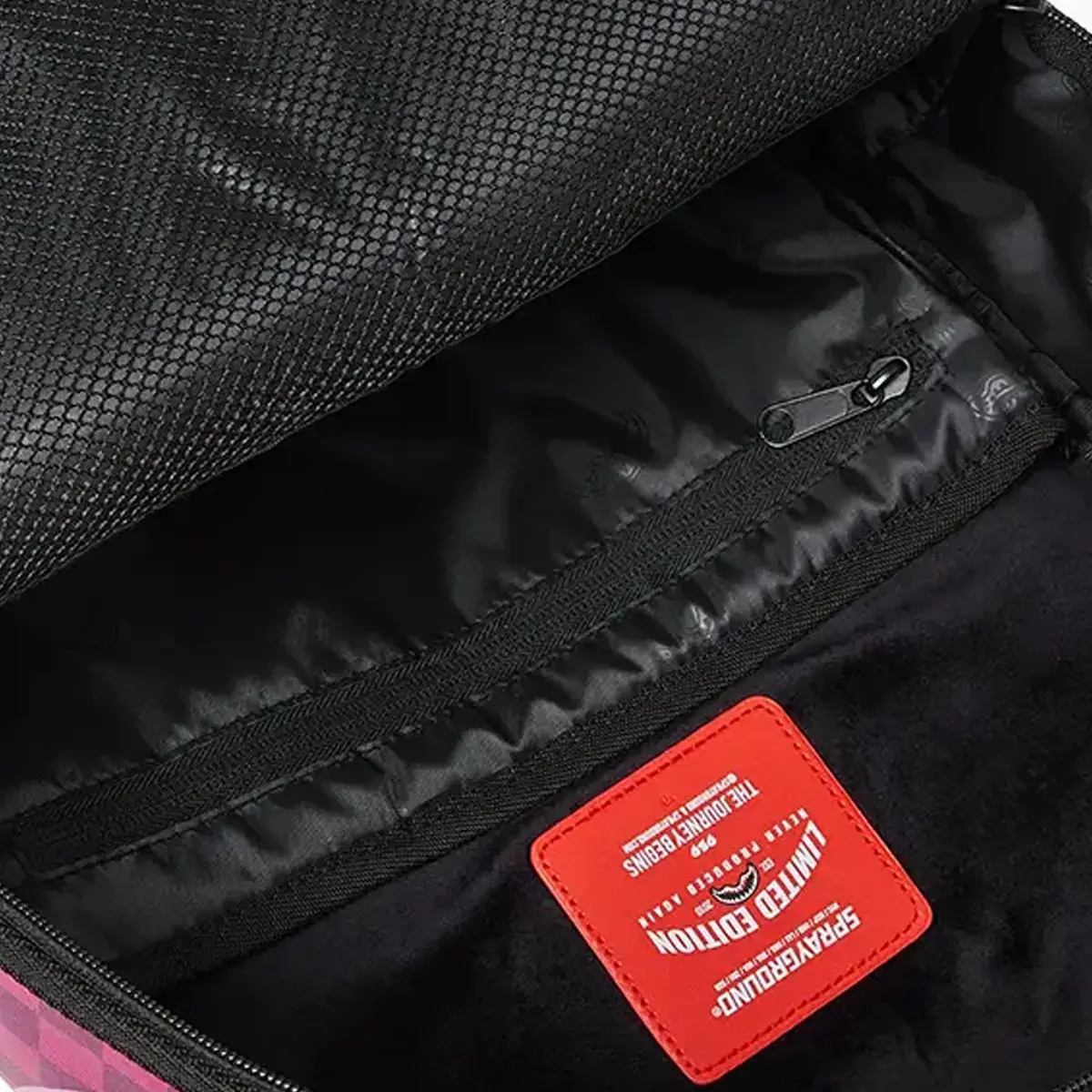 Split Sip Pink Check Dlxsv Backpack - Image 11