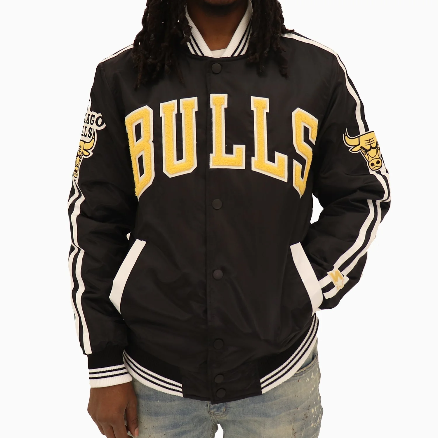 Men's Chicago Bulls NBA Varsity Satin Jacket