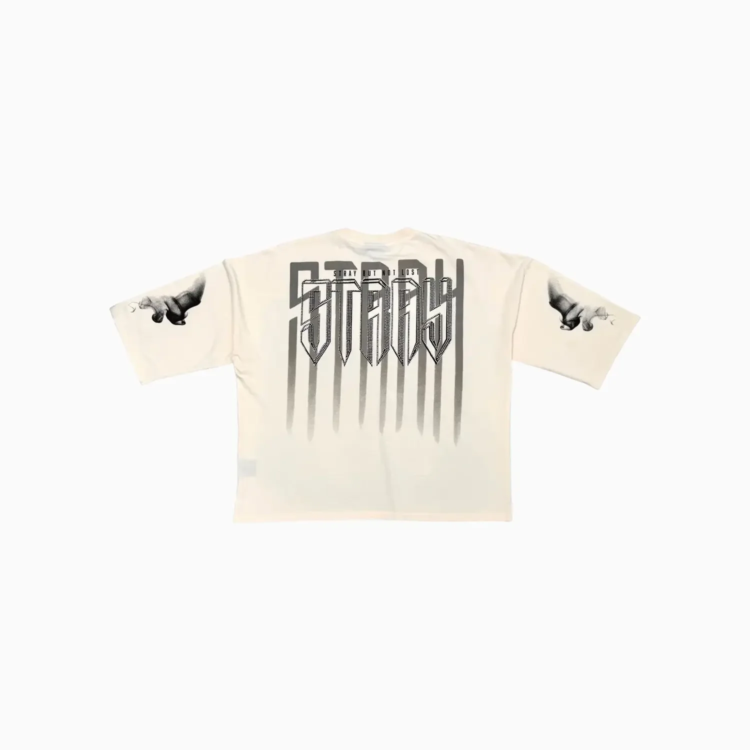 Men's Monarch Digital Skull Oversized Graphic T-Shirt - Image 4