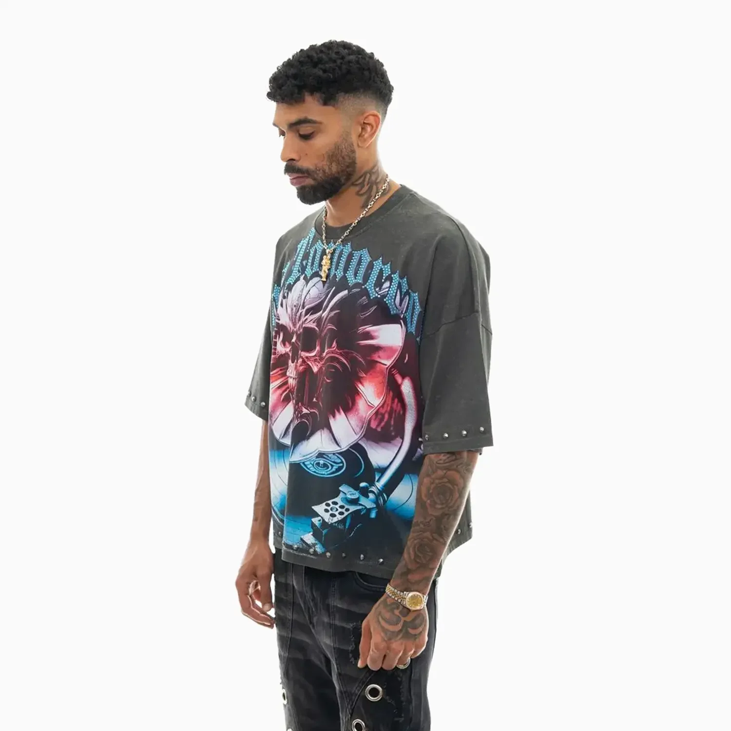 Men's The Future Is Yours Wide Crop Fit T-Shirt - Image 3