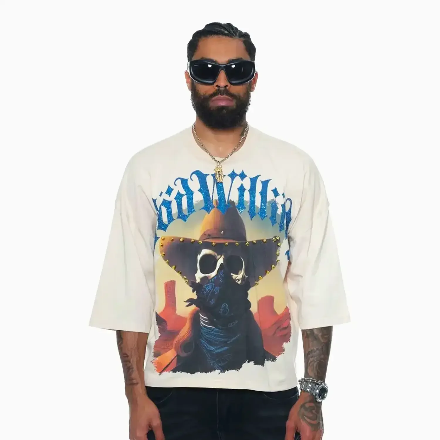 Men's Wide Crop Fit Short Sleeve T-Shirt