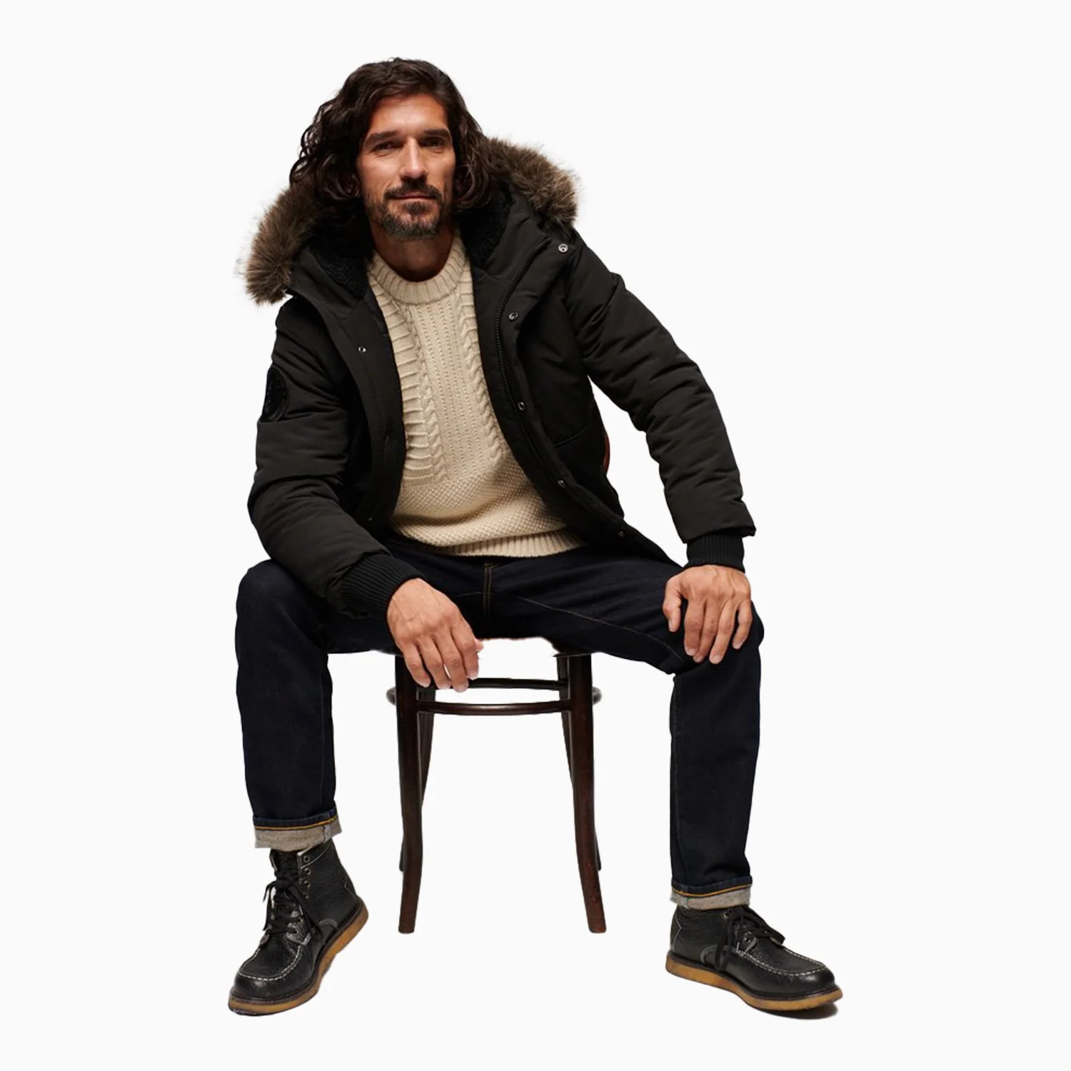 Men's Hooded Everest Puffer Bomber Jacket - Image 4