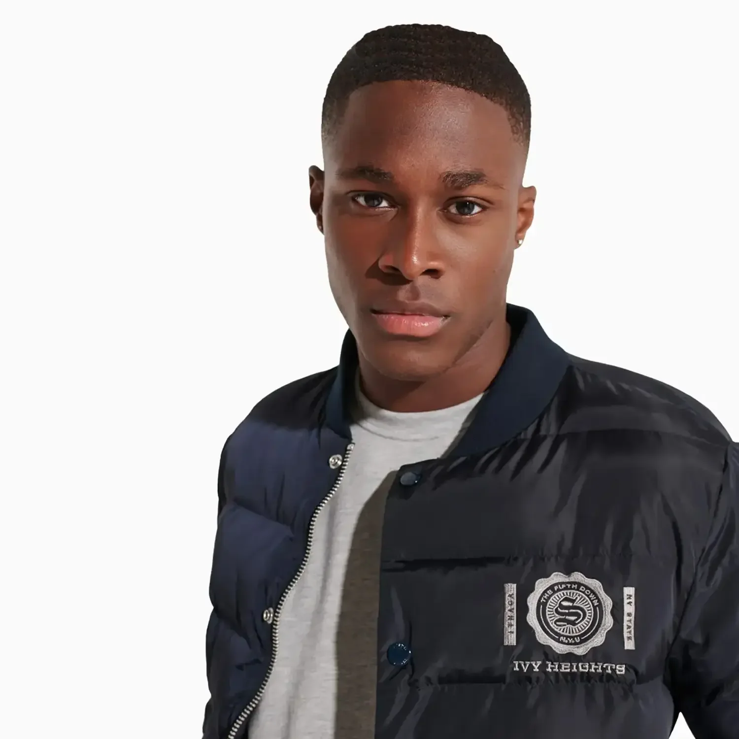 Men's Varsity Baseball Puffer Jacket - Image 4