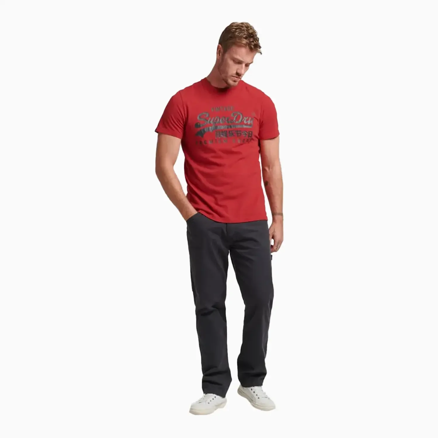 Men's Vintage Logo Heritage T Shirt - Image 3