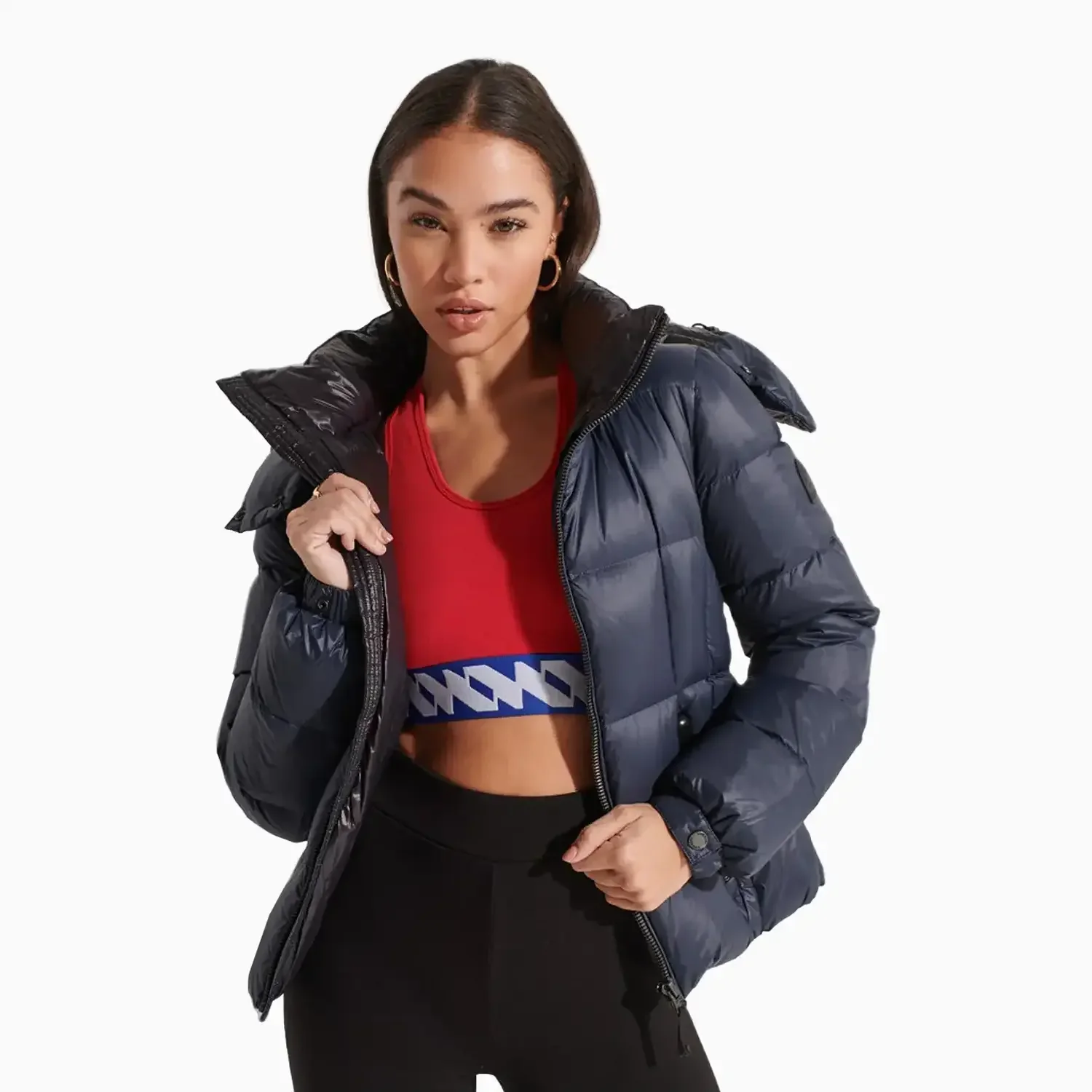 Women's Mountain Hooded Down Puffer Jacket - Image 8