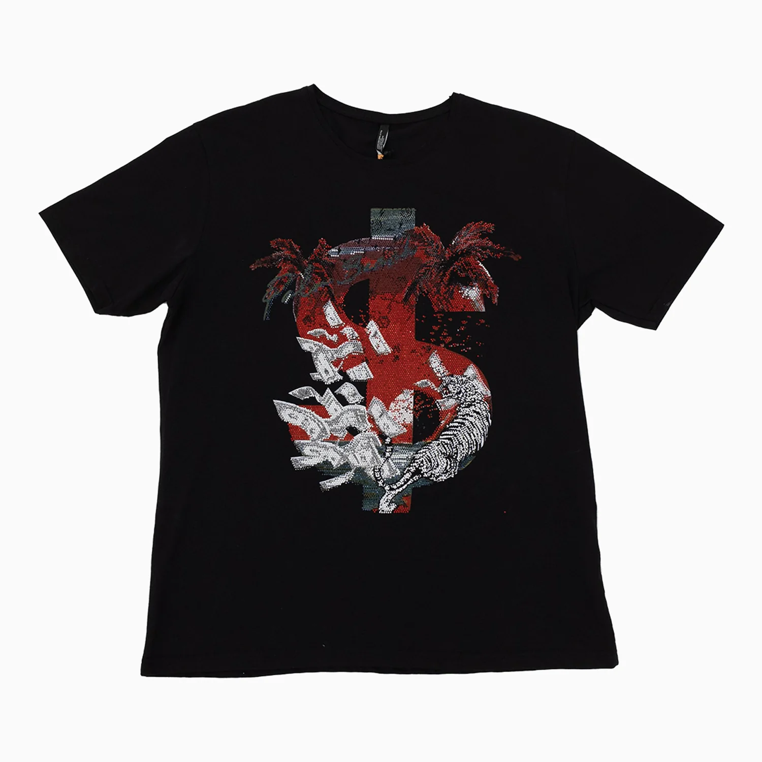 Men's Rhinstone Graphic T Shirt - Image 2