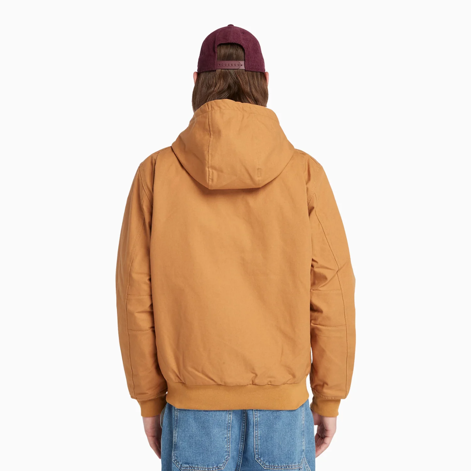 Men's Insulated Canvas Hooded Bomber Jacket - Image 5