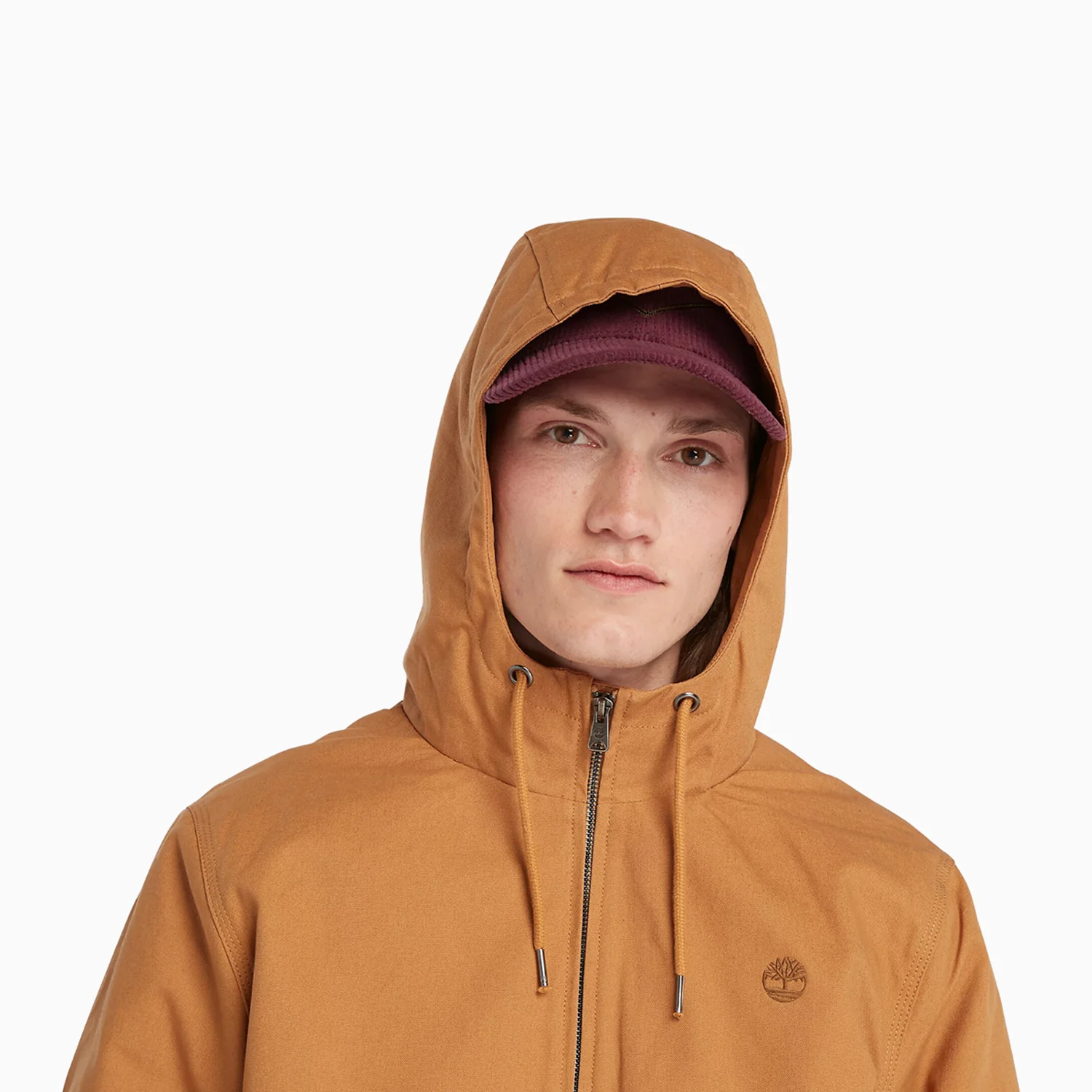 Men's Insulated Canvas Hooded Bomber Jacket - Image 6