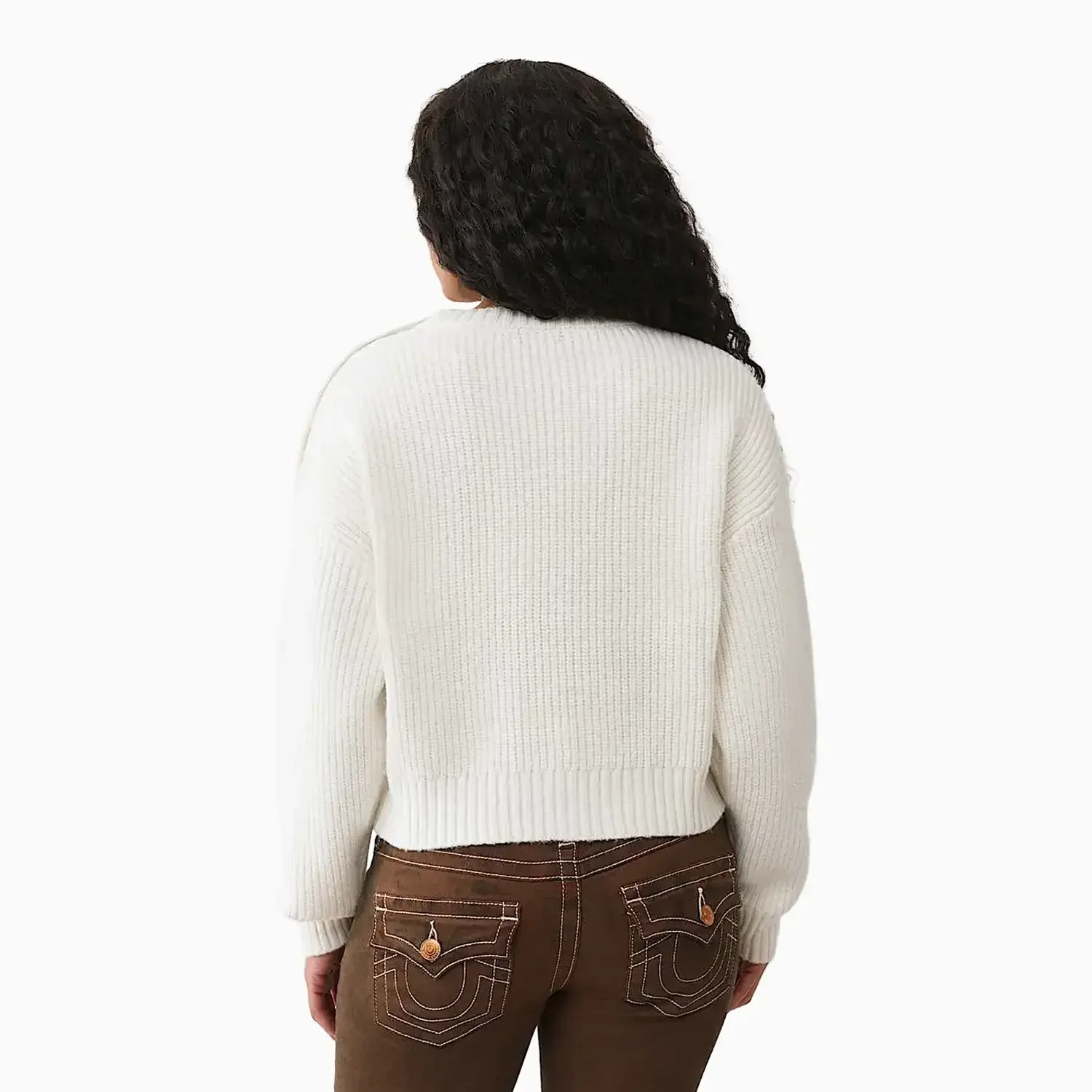 Women's Convertible Cold Shoulder Sweater - Image 3