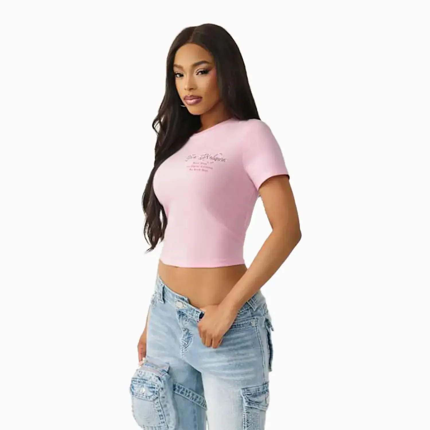 Women's Crystal Buddha Baby T-Shirt - Image 2