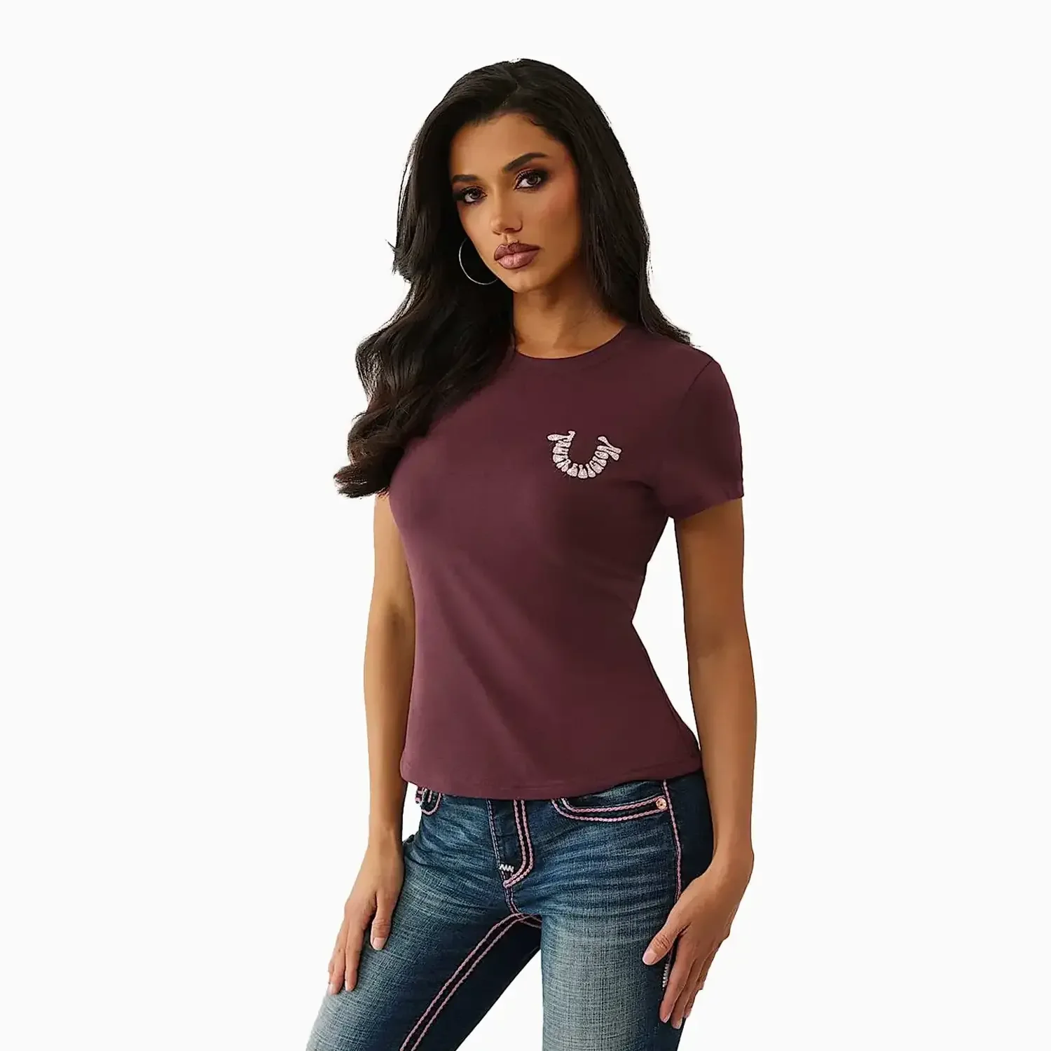 Women's Crystal Horseshoe T-Shirt - Image 4