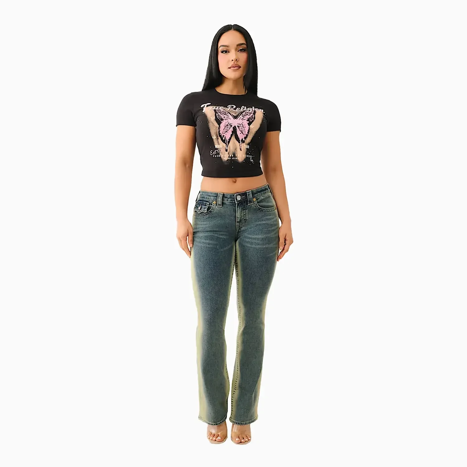 Women's Crystl Butterfly Baby T-Shirt - Image 2