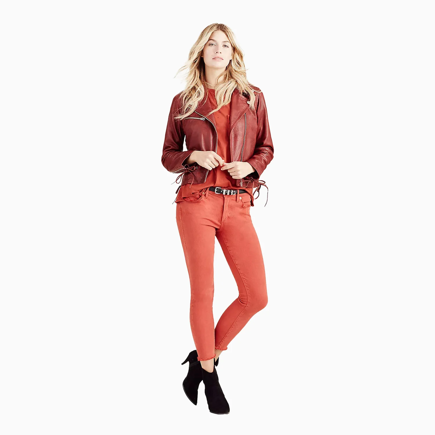 Women's Halle Mid Rise Skinny Crop Jean Pant - Image 2