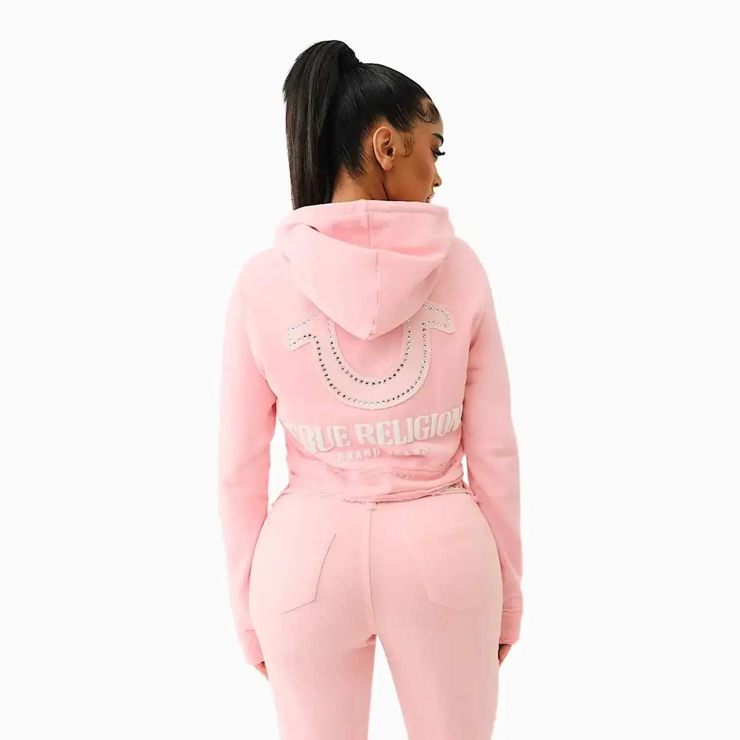 Women's Raw Edge Big T Shrunken Outfit - Image 5