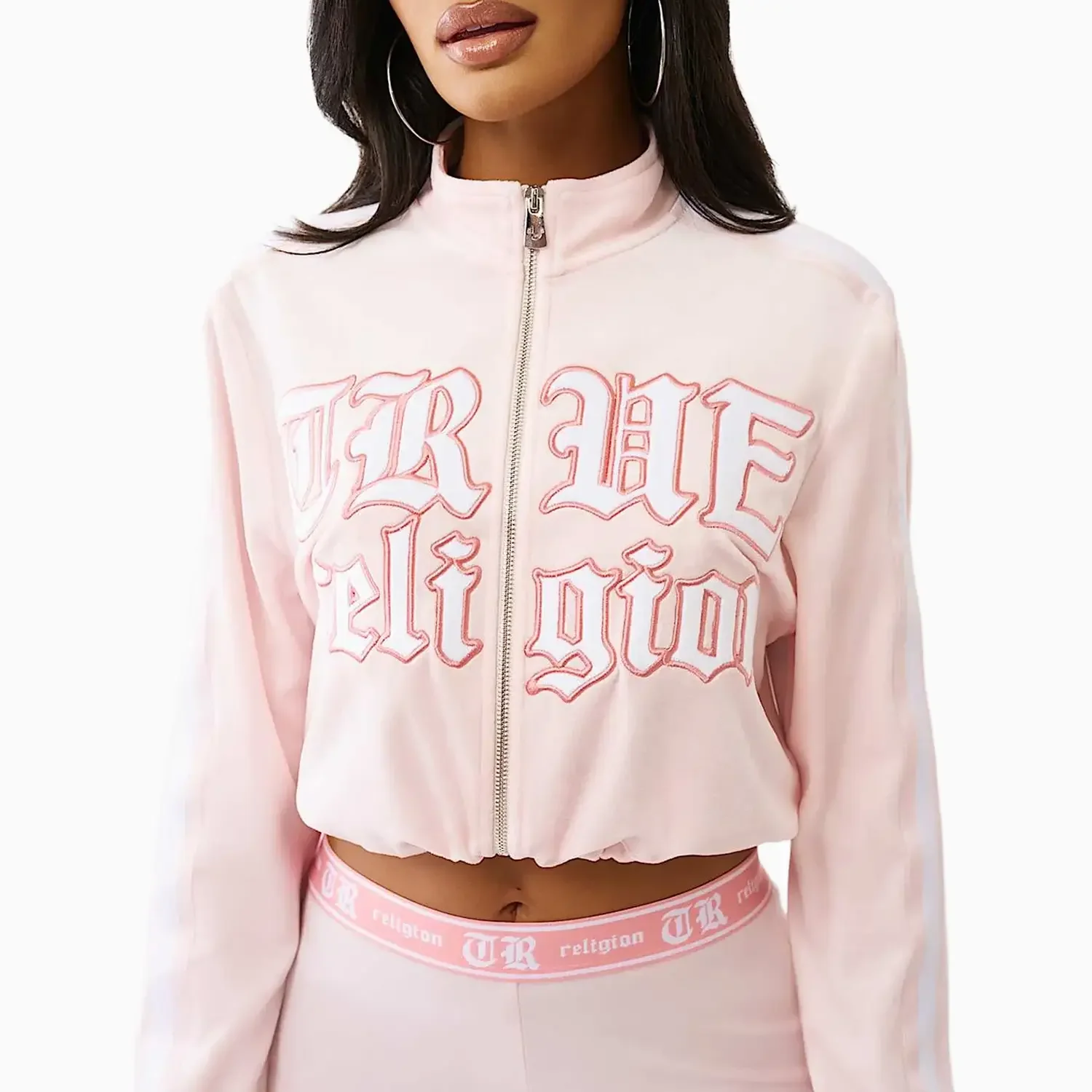 Women's Velour Bootcut and Cropped Outfit - Image 5