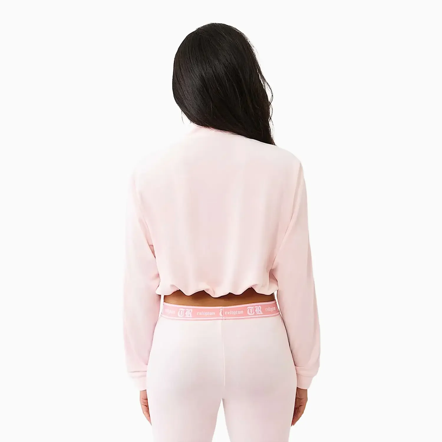 Women's Velour Bootcut and Cropped Outfit - Image 9