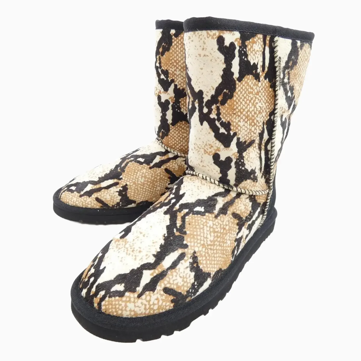Women's Classic Short Reptile Calf Hair Boot - Image 2